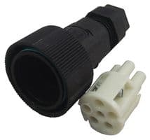 THB.405.B2A - HYLEC - THB.405.B2A - Circular Connector, Sealed Circular Connector, TH405 Teeplug Series, Cable Mount Receptacle