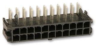 43045-2202 - MOLEX - 43045-2202 - Pin Header, Wire-to-Board, 3 mm, 2 Rows, 22 Contacts, Through Hole Right Angle