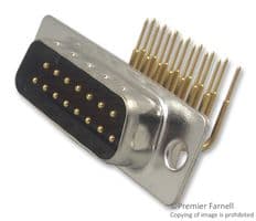 L717DFE09P1AON - AMPHENOL COMMUNICATIONS SOLUTIONS - L717DFE09P1AON - D Sub Connector, DB9, Standard, Plug, DF, 9 Contacts, DE, Solder