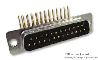 L717DFB25P1AON - AMPHENOL COMMUNICATIONS SOLUTIONS - L717DFB25P1AON - D Sub Connector, DB25, Standard, Plug, DF, 25 Contacts, DB, Solder