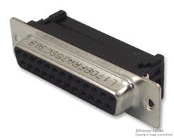 L17DBFRA25SC309 - AMPHENOL COMMUNICATIONS SOLUTIONS - L17DBFRA25SC309 - D Sub Connector, DB25, Standard, Receptacle, 17D, 25 Contacts, DB, IDC / IDT