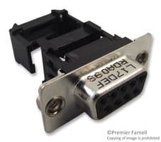 L17DEFRDA09S - AMPHENOL COMMUNICATIONS SOLUTIONS - L17DEFRDA09S - D Sub Connector, DB9, Standard, Receptacle, 17D, 9 Contacts, DE, IDC / IDT