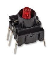 3FTH980 - MULTIMEC - 3FTH980 - Tactile Switch, Side Actuated, Through Hole, Round Button, 300 gf, 50mA at 24VDC