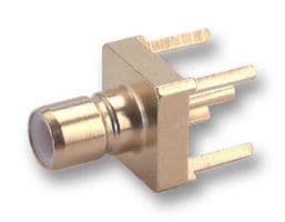 82_SMB-50-0-1/111_NE - HUBER+SUHNER - 82_SMB-50-0-1/111_NE - RF / Coaxial Connector, SMB Coaxial, Straight Jack, Through Hole Vertical, 50 ohm, Brass