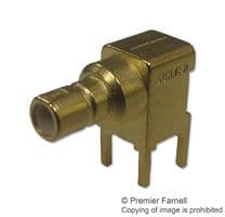 85_SMB-Z50-0-19/111_NE - HUBER+SUHNER - 85_SMB-Z50-0-19/111_NE - RF / Coaxial Connector, SMB Coaxial, Right Angle Jack, Through Hole Right Angle, 50 ohm, Brass