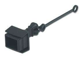 09 45 845 0011 024 - HARTING - 09 45 845 0011 024 - Dust Cap / Cover, IP65 / IP67, Protection Cover with Nylon Cord