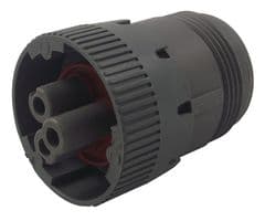HD16-3-96S - DEUTSCH - TE CONNECTIVITY - HD16-3-96S - Circular Connector, HD10 Series, Straight Plug, 3 Contacts, Crimp Socket - Contacts Not Supplied