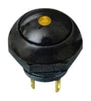 LP9-31231H22 - OTTO CONTROLS - LP9-31231H22 - Industrial Pushbutton Switch, IP68S, LP9 Series, 12.8 mm, SPDT-DB, Momentary, Flush, Black