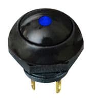 LP9-31231J22 - OTTO CONTROLS - LP9-31231J22 - Industrial Pushbutton Switch, IP68S, LP9 Series, 12.8 mm, SPDT-DB, Momentary, Flush, Black