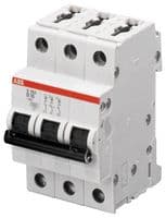 S203M-D32 - ABB - S203M-D32 - Thermal Magnetic Circuit Breaker, Miniature, D Curve, System Pro M Compact S200, 32 A, 3 Pole