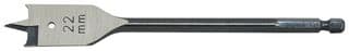 T2942-22 - CK TOOLS - T2942-22 - Flat Drill Bit, HSS, Woodworking, E6.3 Drive, 22mm x 160mm