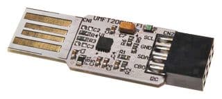 UMFT200XD-NC - FTDI - UMFT200XD-NC - Development Board, USB-I2C Interface, 8 Pads on the PCB I2C, Embedded ROM, USB Powered