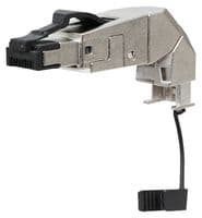 130E405042-E - METZ CONNECT - 130E405042-E - Modular Connector, RJ45 Plug, 1 x 1 (Port), 8P8C, Cat6a, IP20, Cable Mount