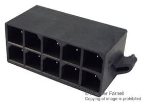 76829-0010 - MOLEX - 76829-0010 - Pin Header, Vertical, Wire-to-Board, 5.7 mm, 2 Rows, 10 Contacts, Through Hole Straight