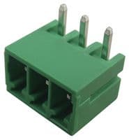 20.155MH/3-E - IMO PRECISION CONTROLS - 20.155MH/3-E - Terminal Block, Horizontal, Header, 3.5 mm, 3 Ways, 10 A, 250 V, Through Hole Right Angle