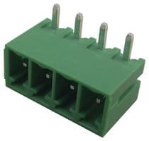 21.155MH/4-E - IMO PRECISION CONTROLS - 21.155MH/4-E - Terminal Block, Horizontal, Header, 3.81 mm, 4 Ways, 10 A, 250 V, Through Hole Right Angle