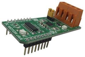 MIKROE-1526 - MIKROELEKTRONIKA - MIKROE-1526 - Click Board, DC MOTOR Click, Brushed, DRV8833RTY/74HC4053, GPIO, PWM, mikroBUS, 3.3 V/5 V