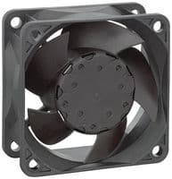 632/2HPU - EBM-PAPST - 632/2HPU - DC Axial Fan, 12 V, Square, 60 mm, 25.4 mm, Ball Bearing, 25.9 CFM