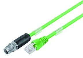 79-9723-020-08 - BINDER - 79-9723-020-08 - Sensor Cable, X-Coding, M12 Plug, RJ45 Plug, 8 Positions, 2 m, 6.6 ft