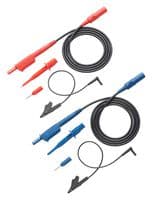FLUKE STL120 IV - FLUKE - FLUKE STL120 IV - Test Lead Set, Test Tip Probe, 4mm Right Angle Banana Plug, Shrouded, 600 Vrms, 1 A, Grey, Red
