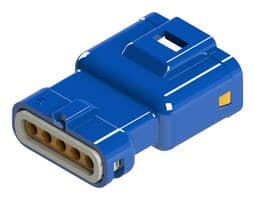 560-005-000-311 - EDAC - 560-005-000-311 - Connector Housing, IP67, Blue, 1.3-1.7mm, E-Seal 560, Plug, 5 Ways, 2.5 mm