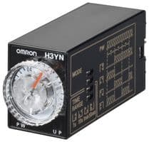 H3YN-2-B DC12 - OMRON INDUSTRIAL AUTOMATION - H3YN-2-B DC12 - Analogue Timer, H3YN, Multifunction, 4 Ranges, 0.1 s, 10 min, 2 Changeover Relays