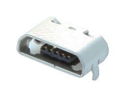 105164-0001 - MOLEX - 105164-0001 - USB Connector, Micro USB Type B, USB 2.0, Receptacle, 5 Ways, Surface Mount, Right Angle
