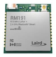 RM191-SM-01 - EZURIO - RM191-SM-01 - LoRa + Bluetooth® Module, LPWAN EIoT Applications, 902 to 928Mhz, 21.9KBPS
