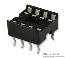 4808-3004-CP - 3M - 4808-3004-CP - IC & Component Socket, 8 Contacts, DIP Socket, 2.54 mm, 4800, 7.62 mm, Phosphor Bronze