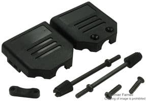 SPC15472 - MULTICOMP - SPC15472 - D Sub Backshell, DE, 180°, PP (Polypropylene) Body