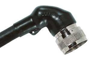 411-56030 1156-4-GW24-PO-X-BK - HELLERMANNTYTON - 411-56030 1156-4-GW24-PO-X-BK - Heat Shrink Boot, Right Angle, 1.42 ", 36 mm, Black, 2.32 ", 59 mm