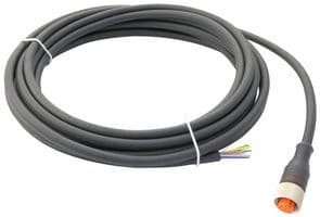 RKT 8-282/5M - LUMBERG AUTOMATION - RKT 8-282/5M - Sensor Cable, M12 Receptacle, Free End, 8 Positions, 5 m, 16.4 ft, RKT Series