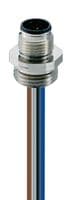 RSFM 4/0.5M - LUMBERG AUTOMATION - RSFM 4/0.5M - Sensor Connector, RSFM Series, M12, Male, 4 Positions, Solder Pin, Straight Cable Mount
