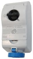 KI3263EB6 - ILME - KI3263EB6 - Pin & Sleeve Connector, 2P+E, 32 A, 230 V, Wall Mount, Socket, 2P+E, Blue