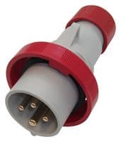PEW1664SV - ILME - PEW1664SV - Pin & Sleeve Connector, 3P+E, 16 A, 415 V, Cable Mount, Plug, 3P+N+E, Red