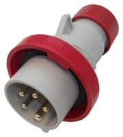 PEW1665SV - ILME - PEW1665SV - Pin & Sleeve Connector, 3P+N+E, 16 A, 415 V, Cable Mount, Plug, 3P+N+E, Red
