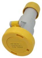 PEW1643PV - ILME - PEW1643PV - Pin & Sleeve Connector, 2P+E, 16 A, 110 V, Cable Mount, Socket, 2P+E, Yellow