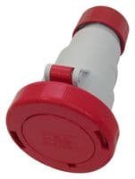 PEW1665PV - ILME - PEW1665PV - Pin & Sleeve Connector, 3P+N+E, 16 A, 415 V, Cable Mount, Socket, 3P+N+E, Red