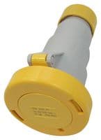 PEW3243PV - ILME - PEW3243PV - Pin & Sleeve Connector, 2P+E, 32 A, 110 V, Cable Mount, Socket, 2P+E, Yellow