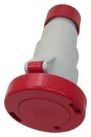PEW3264PV - ILME - PEW3264PV - Pin & Sleeve Connector, 3P+E, 32 A, 415 V, Cable Mount, Socket, 3P+E, Red