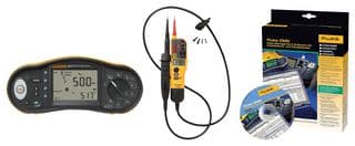FLUKE 1663 UK-TPL KIT - FLUKE - FLUKE 1663 UK-TPL KIT - Electrical Installation Kit, Fluke 1663 Multifunction Tester, Voltage/Continuity Tester, Software