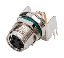 M8S-04PFFR-SF8001 - AMPHENOL LTW - M8S-04PFFR-SF8001 - Sensor Connector, 4 Pole, M8, Receptacle, M Series, M8, Female, 4 Positions, PCB Socket
