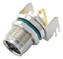 M8AS-03PFFR-SF8001 - AMPHENOL LTW - M8AS-03PFFR-SF8001 - Sensor Connector, 3 Pole, M8, Receptacle, M Series, M8, Female, 3 Positions, PCB Socket
