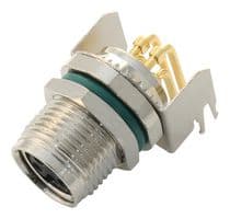M8AS-04PFFR-SF8001 - AMPHENOL LTW - M8AS-04PFFR-SF8001 - Sensor Connector, 4 Pole, M8, Receptacle, M Series, M8, Female, 4 Positions, PCB Socket