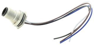 M12A-04PFFC-SH8B15 - AMPHENOL LTW - M12A-04PFFC-SH8B15 - Sensor Cable, M12 Receptacle, Free End, 4 Positions, 150 mm, 5.9 ", M Series