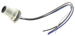 M12A-05PFFC-SF8B15 - AMPHENOL LTW - M12A-05PFFC-SF8B15 - Sensor Cable, M12 Receptacle, Free End, 5 Positions, 150 mm, 5.9 ", M Series