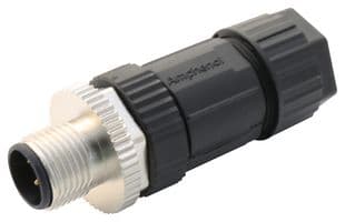 M12A-05BMMB-SL7001 - AMPHENOL LTW - M12A-05BMMB-SL7001 - Sensor Connector, 5 Pole, M12, Plug, M Series, M12, Male, 5 Positions, Screw Pin