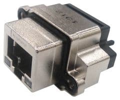 MRJR54810F - AMPHENOL COMMUNICATIONS SOLUTIONS - MRJR54810F - Modular Connector, RJ45 Jack, 1 x 1 (Port), 8P8C, Cat5, Panel Mount