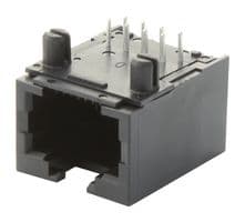 RJE37-188-0400 - AMPHENOL COMMUNICATIONS SOLUTIONS - RJE37-188-0400 - Modular Connector, RJ45 Jack, 1 x 1 (Port), 8P8C, Through Hole Mount