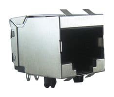 RJE56-188-1410 - AMPHENOL COMMUNICATIONS SOLUTIONS - RJE56-188-1410 - Modular Connector, RJ45 Jack, 1 x 1 (Port), 8P8C, Through Hole Mount